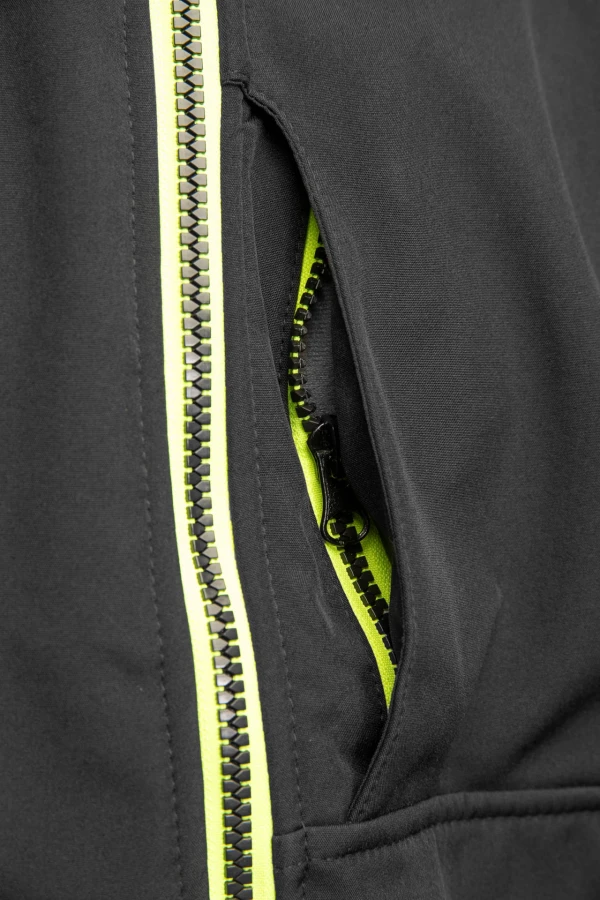 Softshell Rival czarno/żółty