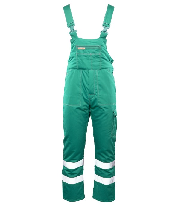 Ogrodniczki ocieplane Brixton-Snow pas odblask/zielone