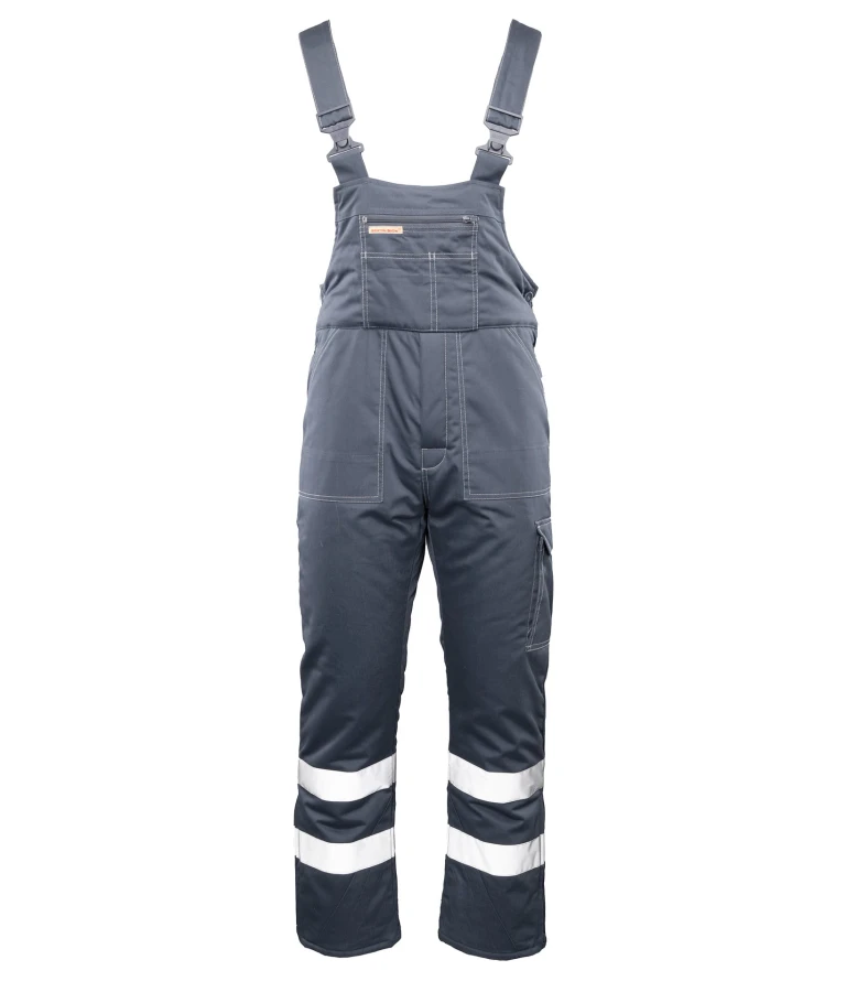 Ogrodniczki ocieplane Brixton-Snow pas odblask/stal