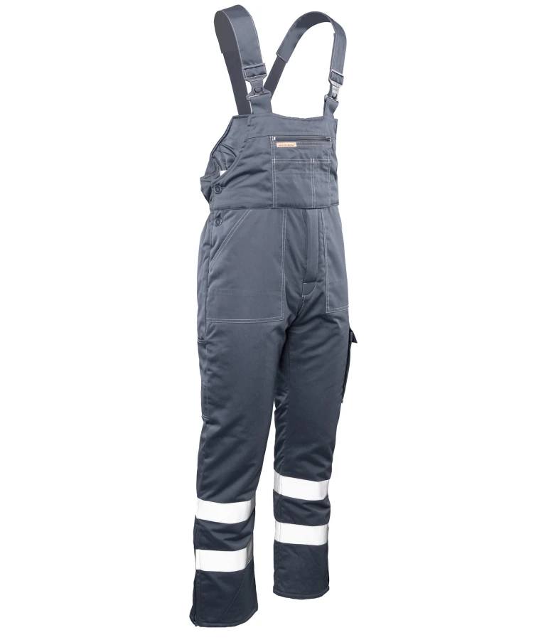 Ogrodniczki ocieplane Brixton-Snow pas odblask/stal