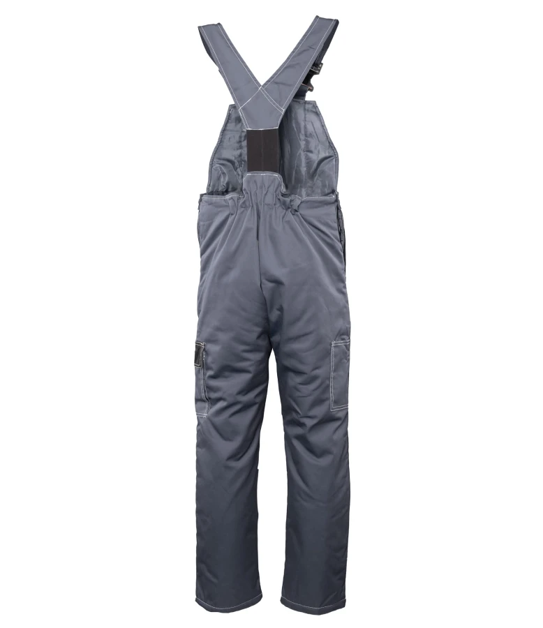 Ogrodniczki ocieplane Brixton-Snow wstawka kolor  stalowo/czarny