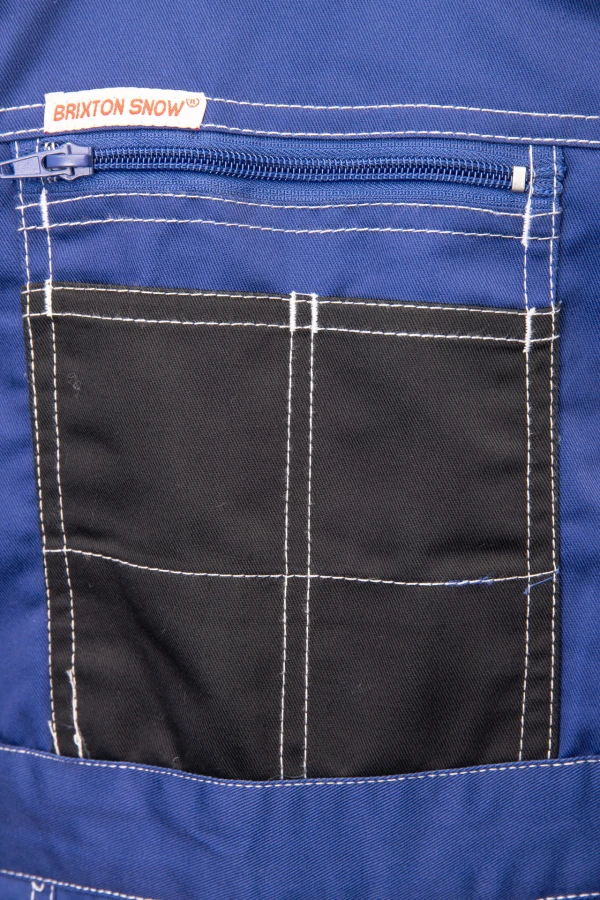 Ogrodniczki ocieplane Brixton-Snow wstawka kolor  zielono/czarny