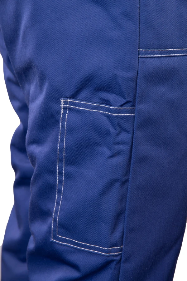 Ogrodniczki ocieplane Brixton-Snow wstawka kolor niebiesko/czarny