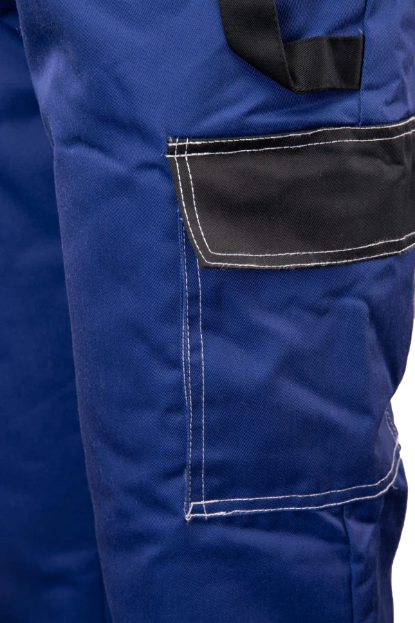 Ogrodniczki ocieplane Brixton-Snow wstawka kolor niebiesko/czarny