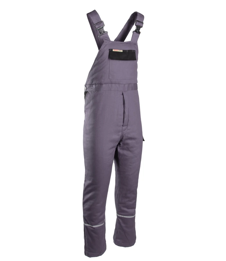 Spodnie ogrodniczki Brixton-Natur ocieplane stalowe