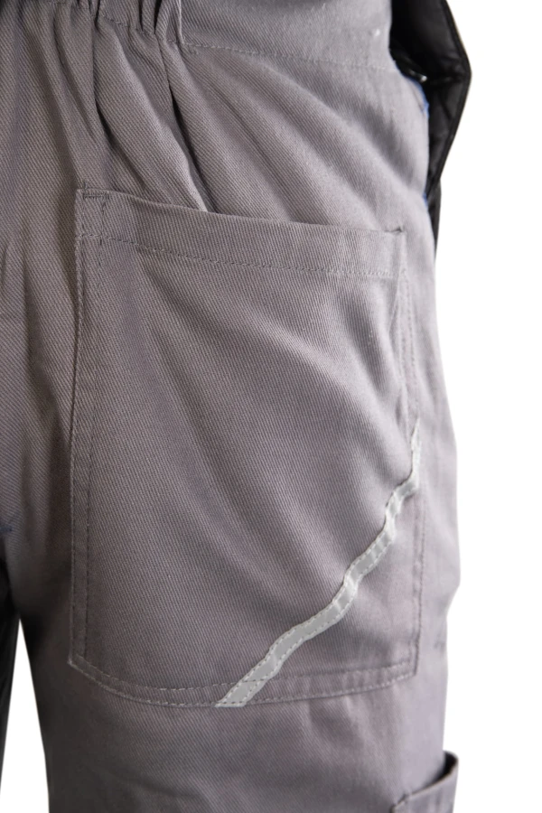 Spodnie ogrodniczki Brixton-Natur ocieplane stalowe