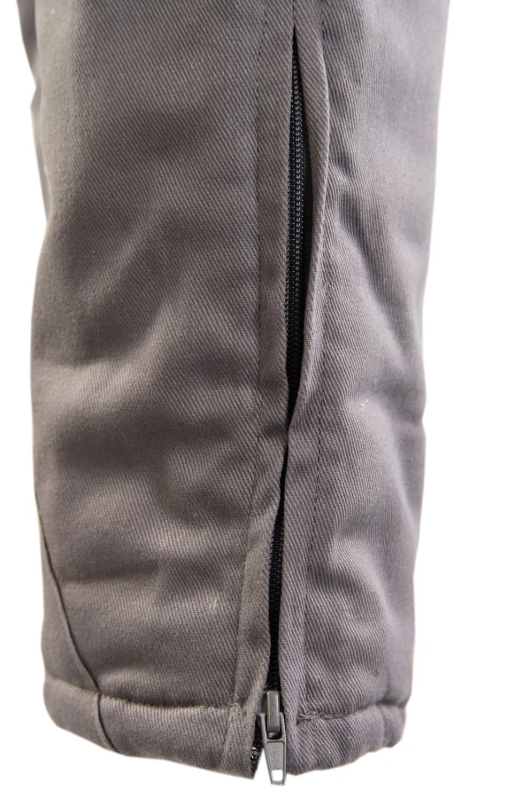 Spodnie ogrodniczki Brixton-Natur ocieplane stalowe