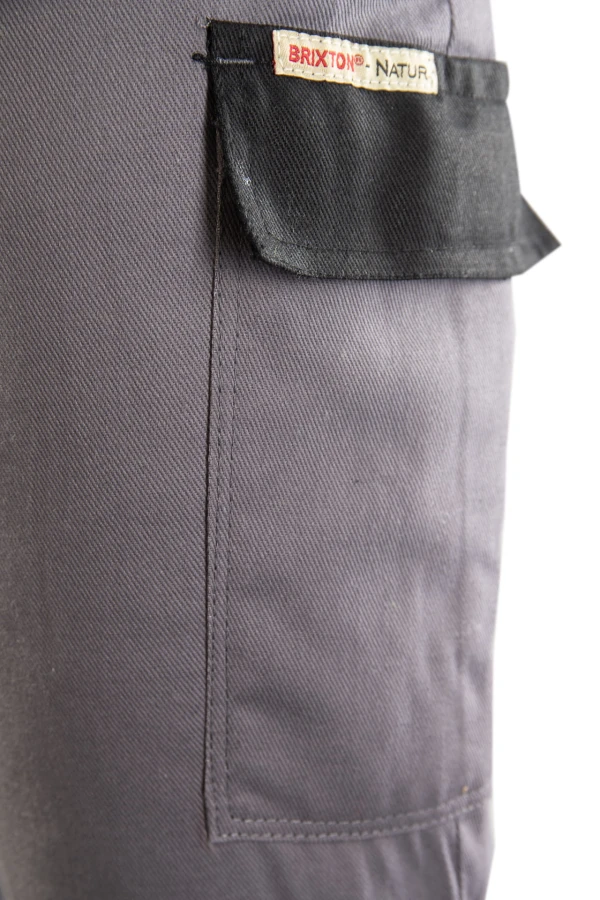 Spodnie ogrodniczki Brixton-Natur ocieplane stalowe