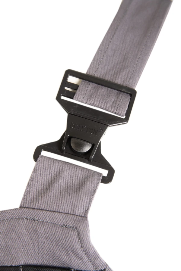 Spodnie ogrodniczki Brixton-Natur ocieplane stalowe