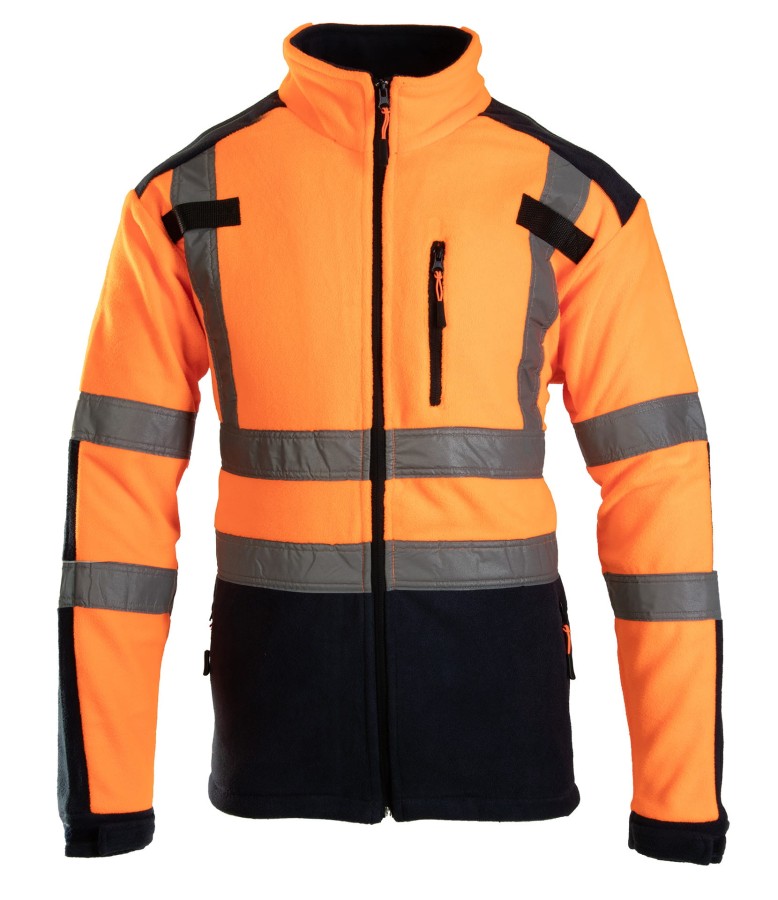 Polar z pasami odblask. KAT. 2 Klasa 2 BF04 pomarańczowy