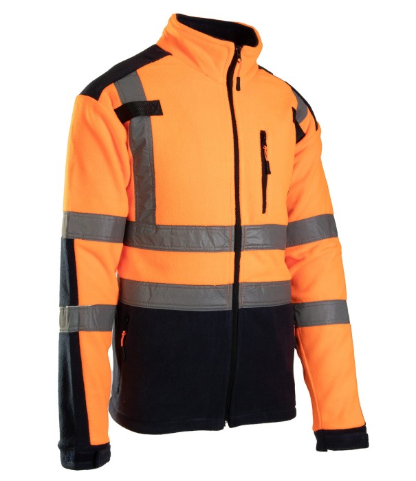 Polar z pasami odblask. KAT. 2 Klasa 2 BF04 pomarańczowy