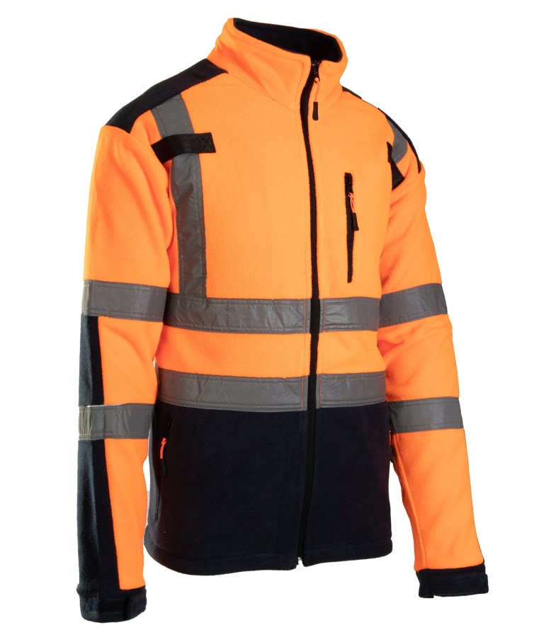 Polar z pasami odblask. KAT. 2 Klasa 2 BF04 pomarańczowy