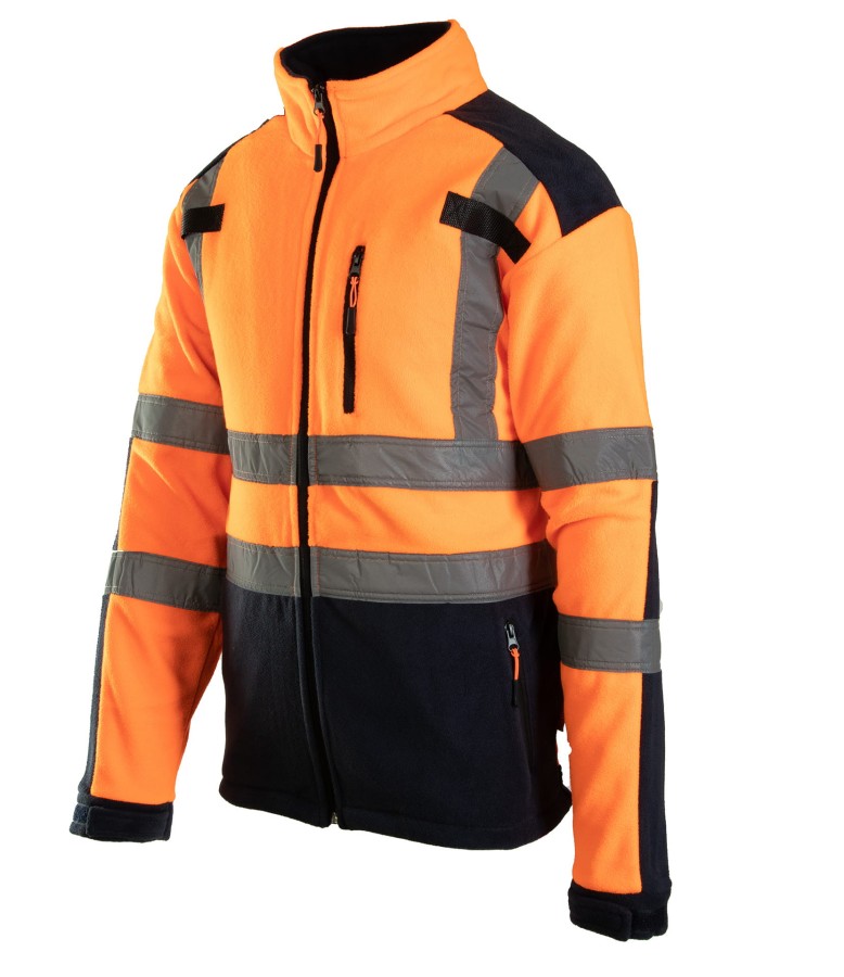 Polar z pasami odblask. KAT. 2 Klasa 2 BF04 pomarańczowy