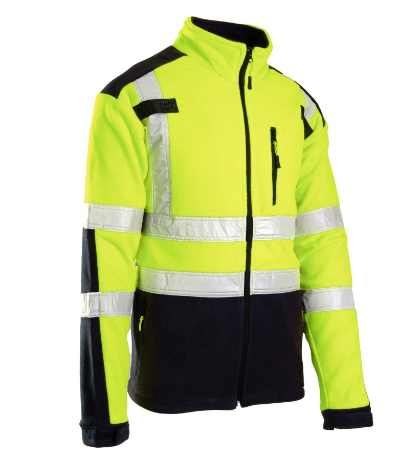 Polar z pasami odblask. KAT. 2 Klasa 2 BF04 żółty