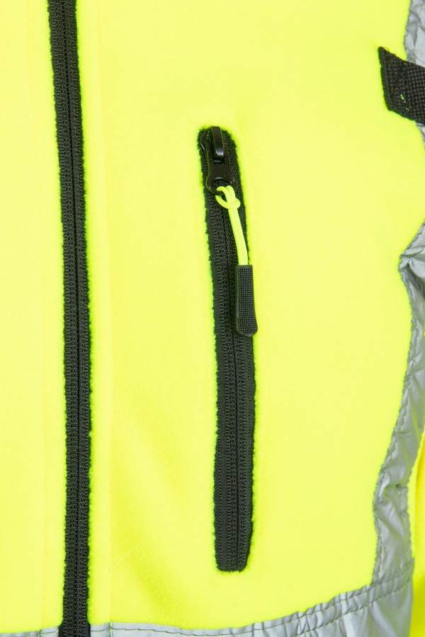 Polar z pasami odblask. KAT. 2 Klasa 2 BF04 żółty