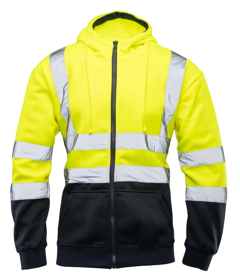 Bluza Dresowa odblaskowa KAT. II BF014 żółto/granatowa