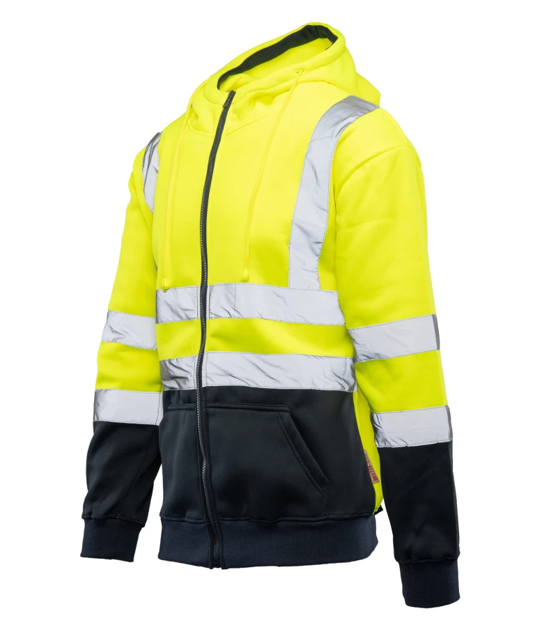 Bluza Dresowa odblaskowa KAT. II BF014 żółto/granatowa