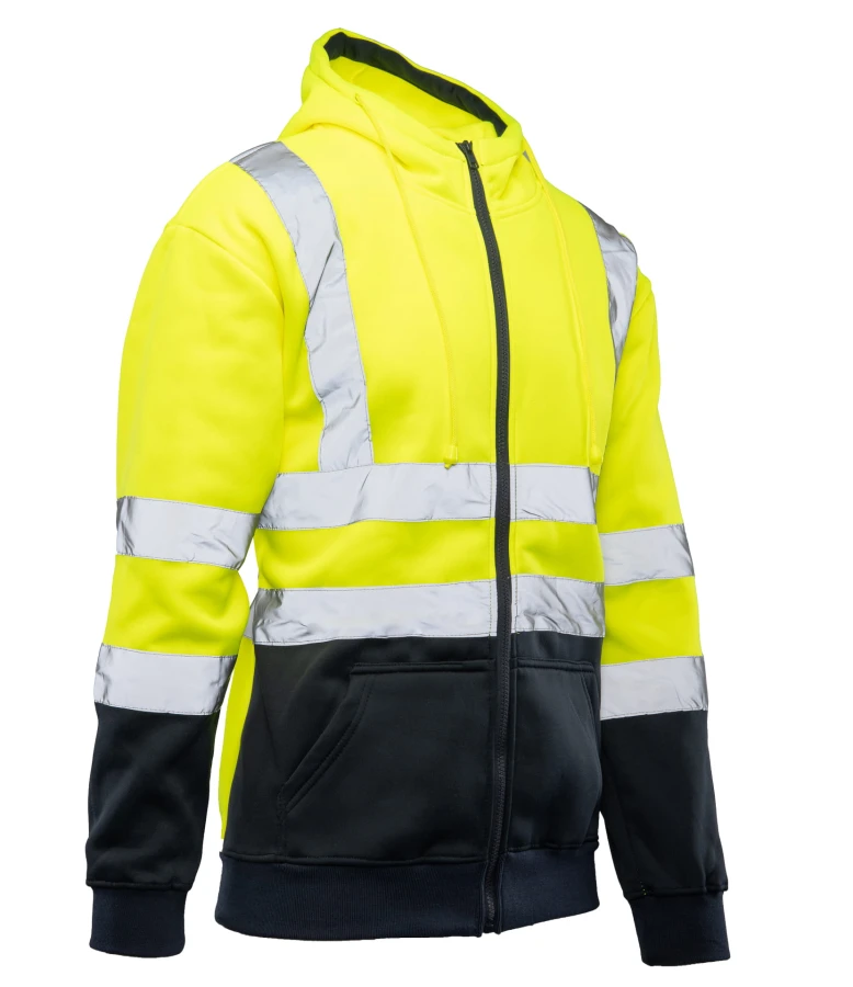 Bluza Dresowa odblaskowa KAT. II BF014 żółto/granatowa