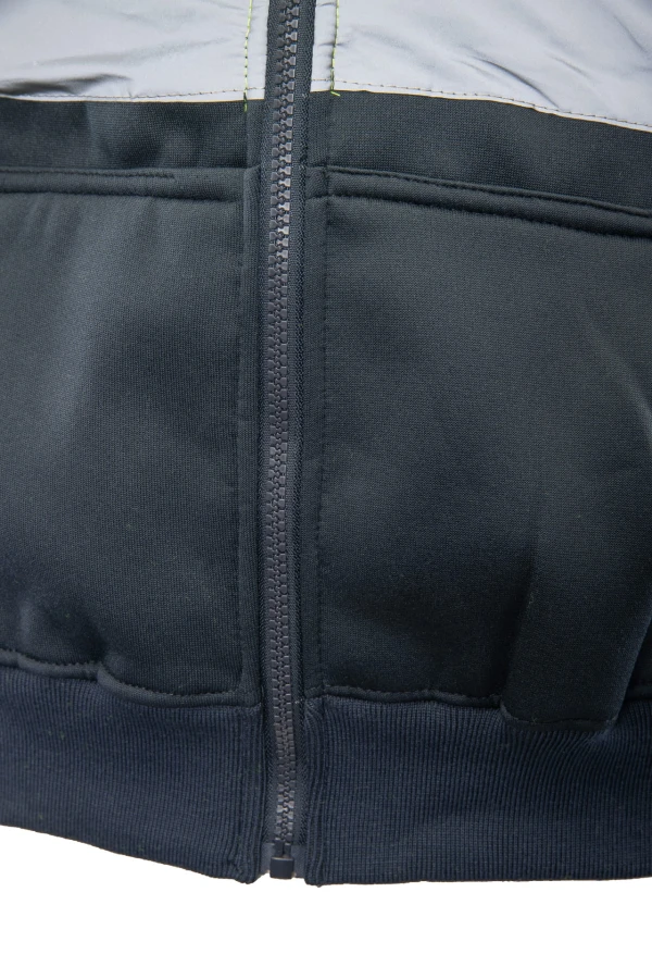 Bluza Dresowa odblaskowa KAT. II BF014 żółto/granatowa