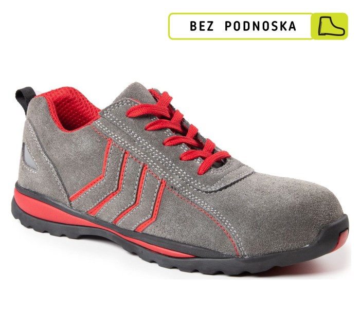 Półbuty FUSION O1 SRC  bez podnoska stalowo - czerwone