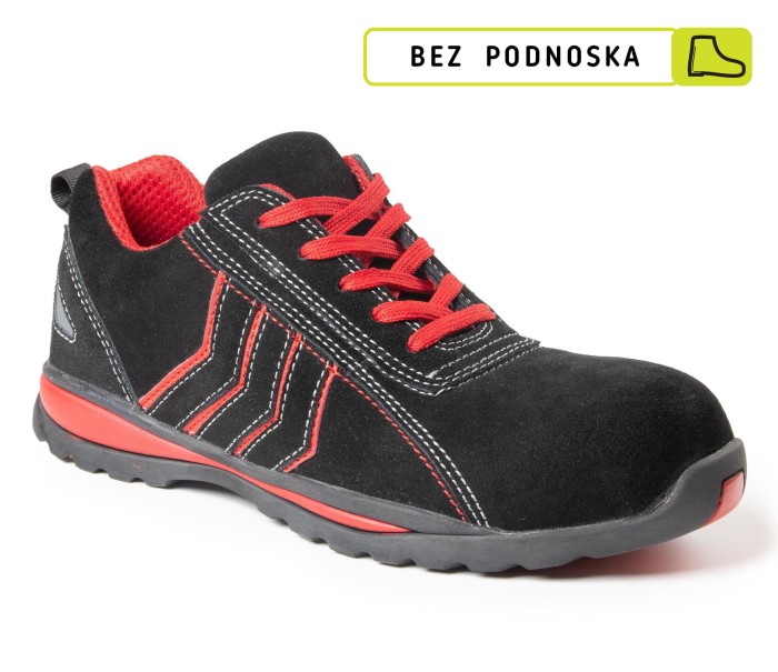 Półbuty  FUSION O1 SRC bez podnoska czarno - czerwone