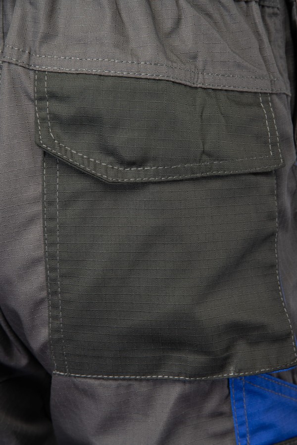 Spodnie ogrodniczki Topaz stalowe