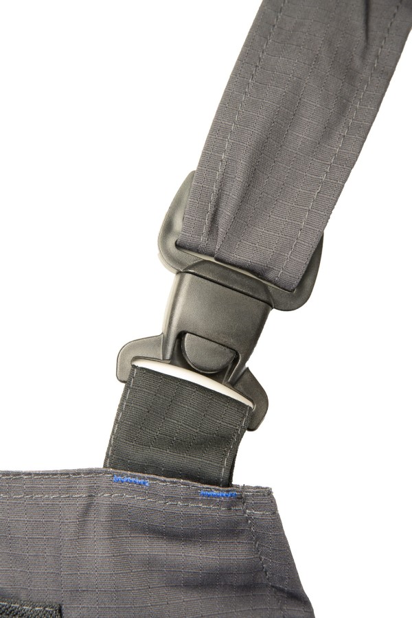 Spodnie ogrodniczki Topaz stalowe