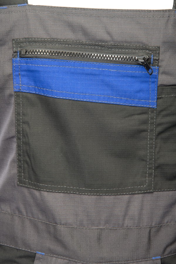 Spodnie ogrodniczki Topaz stalowe