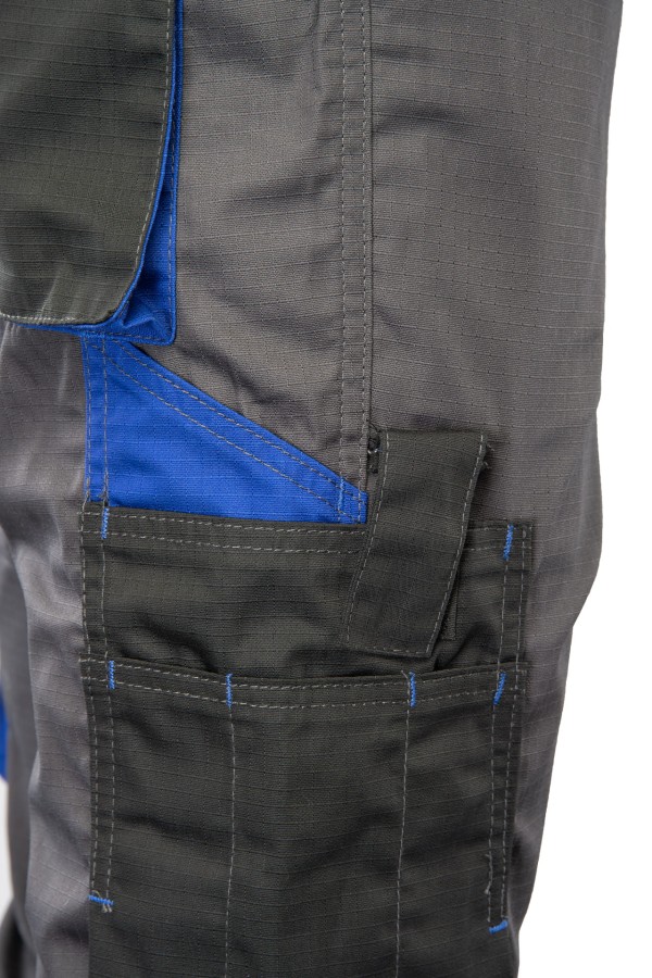 Spodnie ogrodniczki Topaz stalowe