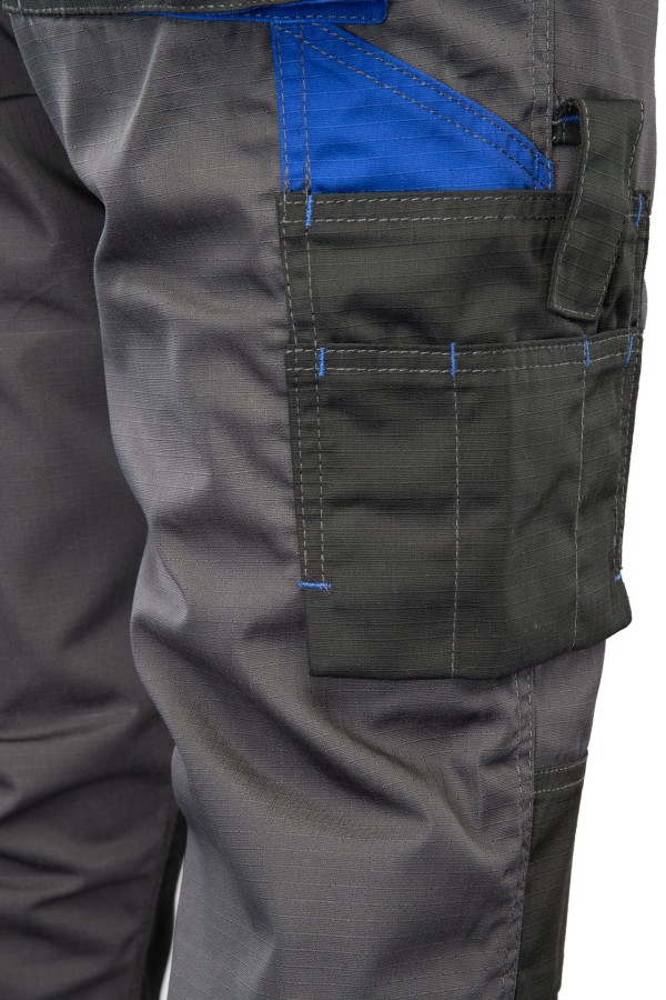 Spodnie ogrodniczki Topaz stalowe