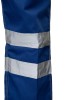 Spodnie ogrodniczki odblaskowe niebieskie