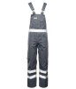 Spodnie ogrodniczki odblaskowe stalowe