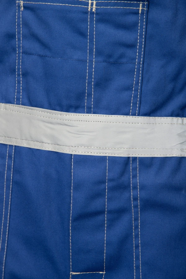 Spodnie ogrodniczki odblaskowe stalowe