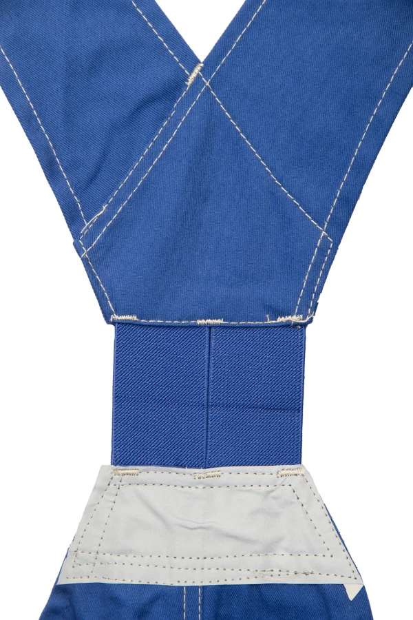 Spodnie ogrodniczki odblaskowe stalowe