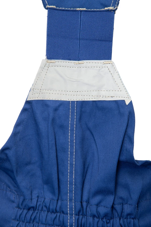 Spodnie ogrodniczki odblaskowe stalowe