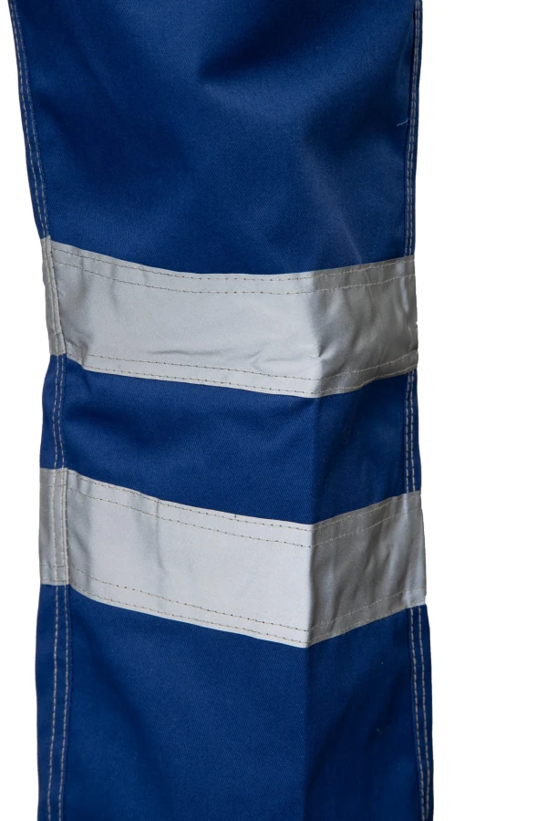 Spodnie ogrodniczki odblaskowe zielone