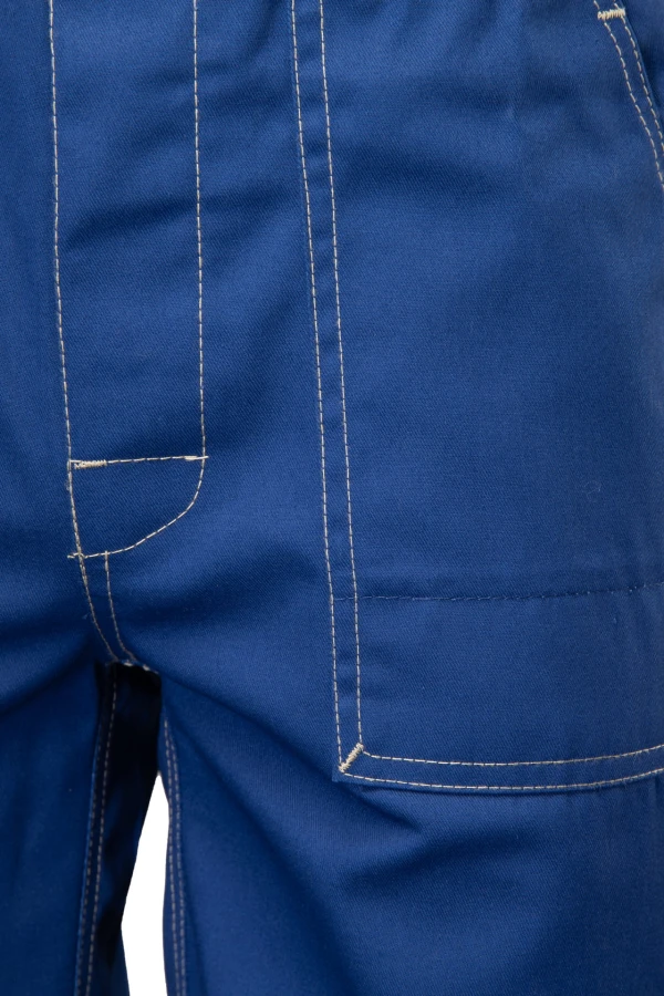 Spodnie ogrodniczki odblaskowe zielone