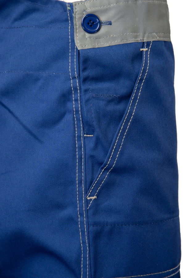 Spodnie ogrodniczki odblaskowe zielone