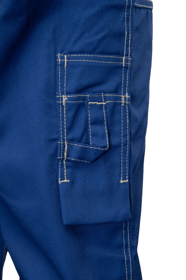 Spodnie ogrodniczki odblaskowe zielone