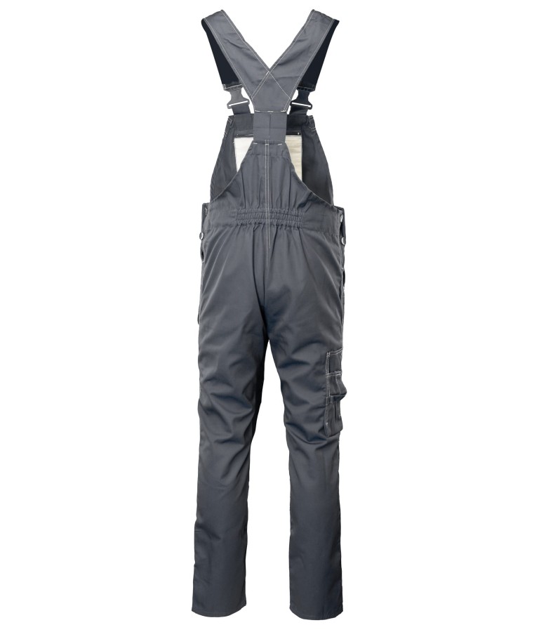 Spodnie ogrodniczki stalowe