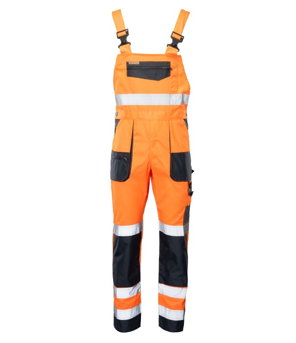 Spodnie ogrodniczki Brixton-Flash KAT.II KL. 2 pomarańczowo/granatowe