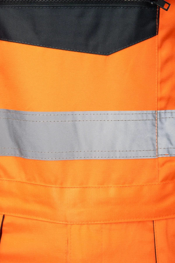 Spodnie ogrodniczki Brixton-Flash KAT.II KL. 2 pomarańczowo/granatowe