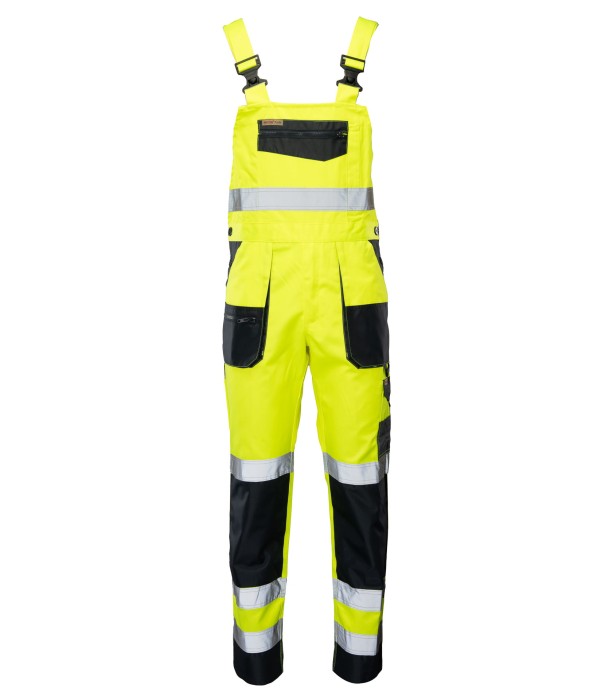 Spodnie ogrodniczki Brixton-Flash KAT.II KL. 2 żółto/granatowe