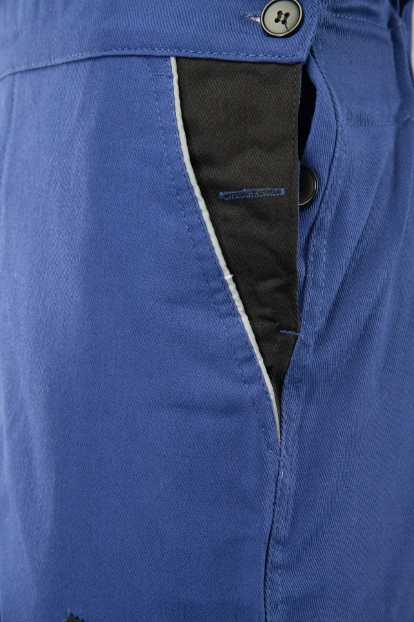 Spodnie ogrodniczki Brixton-Natur niebieskie