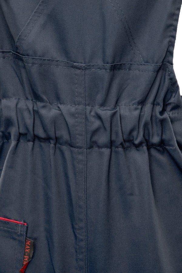 Spodnie ogrodniczki Max-Popular stalowe