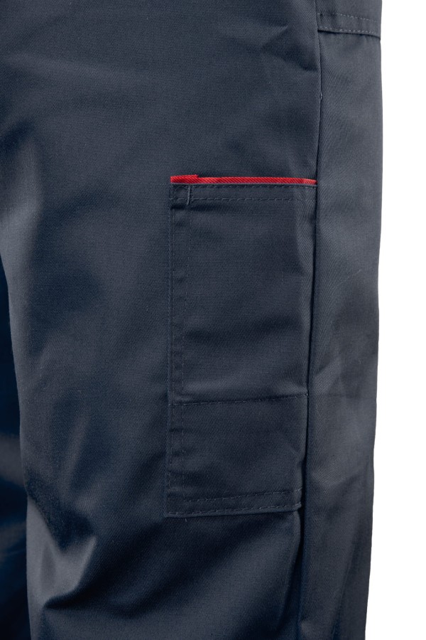 Spodnie ogrodniczki Max-Popular stalowe