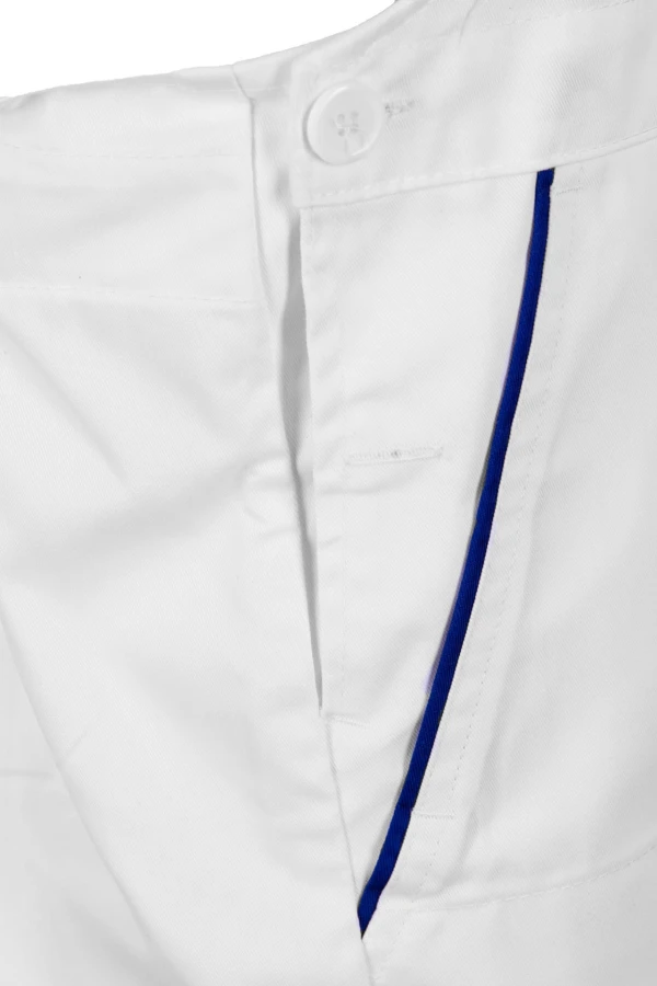 Spodnie ogrodniczki Max-Popular białe