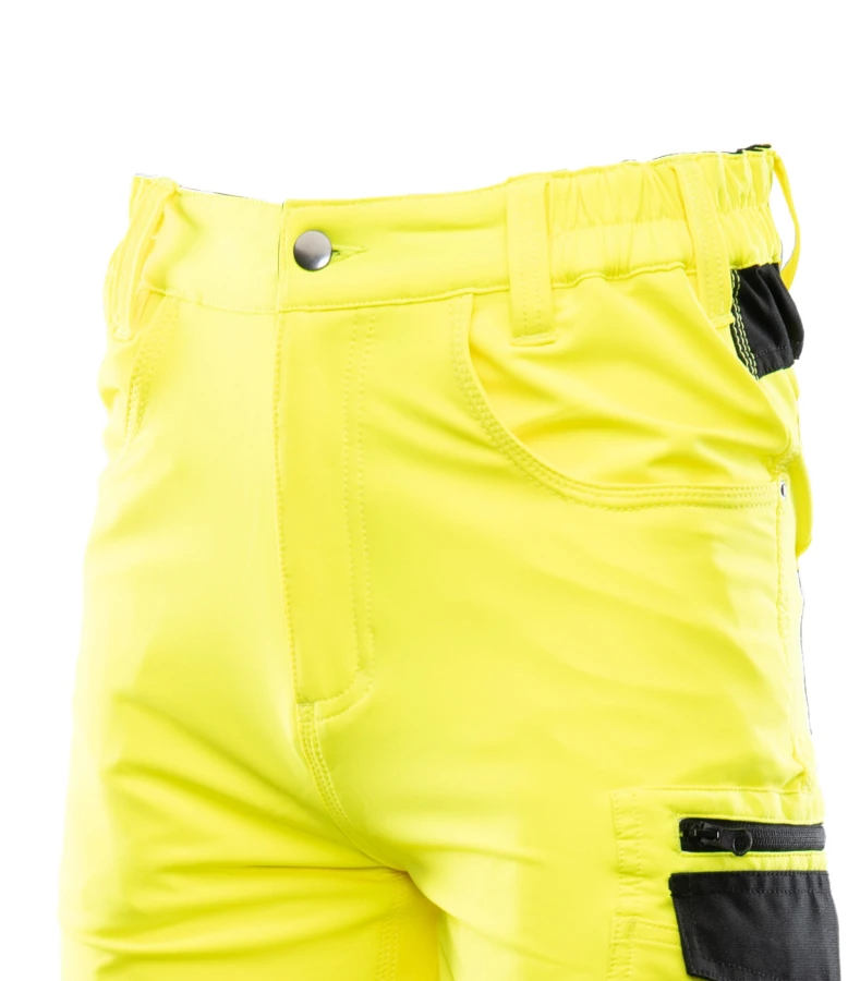 Spodnie do pasa Flash ostrzegawcze żółte SKF006 KAT II