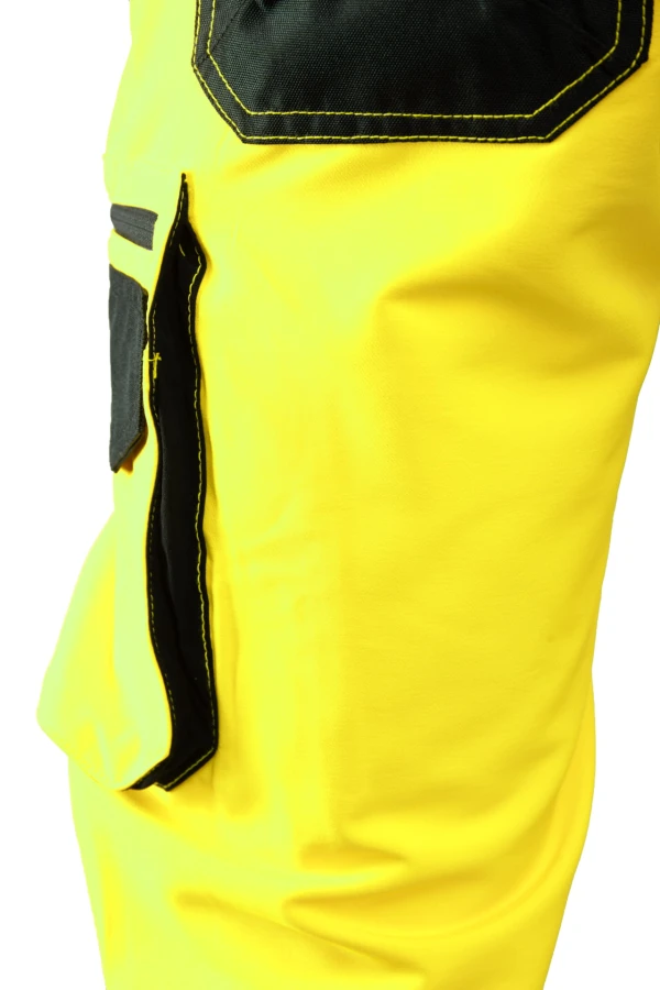Spodnie do pasa Flash ostrzegawcze żółte SKF006 KAT II