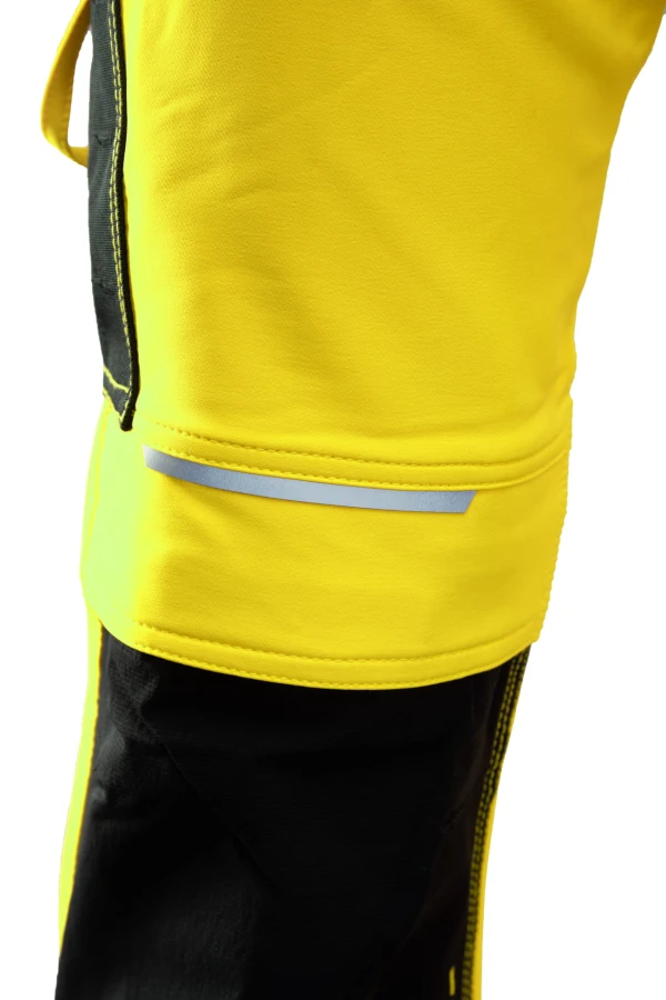 Spodnie do pasa Flash ostrzegawcze żółte SKF006 KAT II